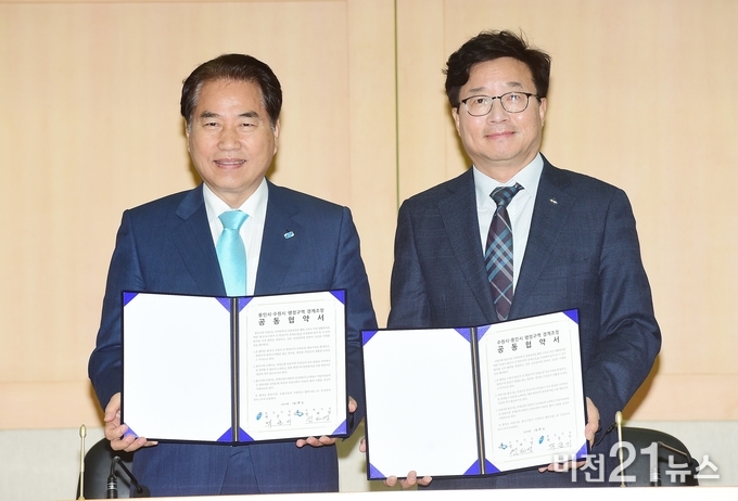 (좌)백군기용인시장 (우)염태영수원시장