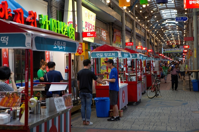 오산 오색시장 야시장