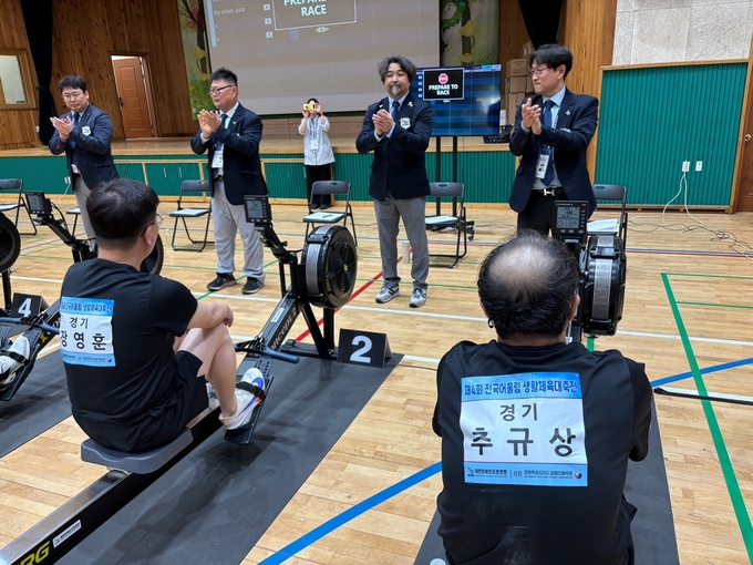 조정(어울림통합(VI) 남 단체전) 사진=경기도장애인체육회