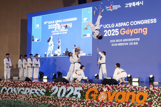 UCLG ASPAC 개회식 고양태권도시범단 축하 공연