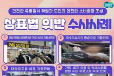 경기도 특사경, SNS 라이브방송 등으로 짝퉁 판매한 9명 입건. 정품가격 72억 상당