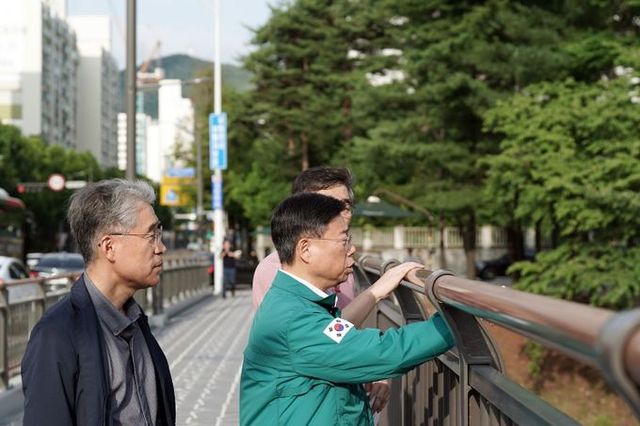 신상진 시장, 구미동 탄천 보도교 건설 박차