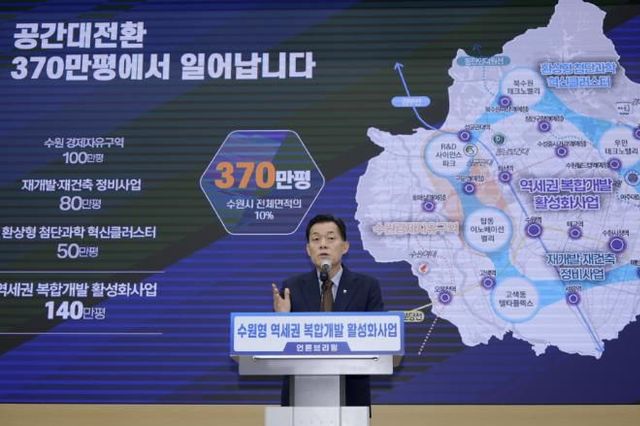 이재준 수원시장, 22개 역세권 콤팩트시티 조성 계획 발표