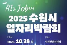 'AI로 JOB자' 2025 수원시 일자리박람회 개최… 50개 기업 참가해 300명 채용한다