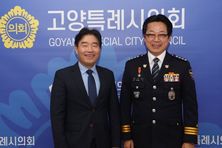 고양특례시의회 김운남 의장, 일산서부경찰서장과 대화동 원형육교 인근 보행환경 개선 방안 모색