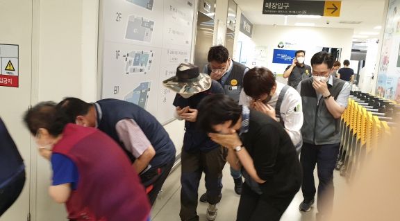 과천시, 다중이용시설 방화테러 대응 실제훈련 실시