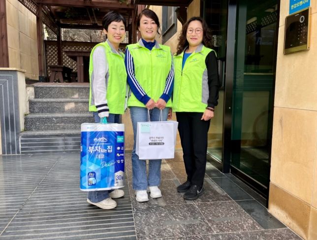 광주시 신현동지보체, 푸르미가게 이용자에 행복 배달 시작