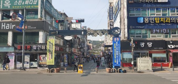 용인중앙시장 전경