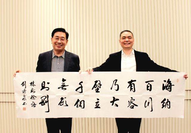 전진선 양평군수, 조장시 첫 공식일정으로 좌문 부시장과 환담