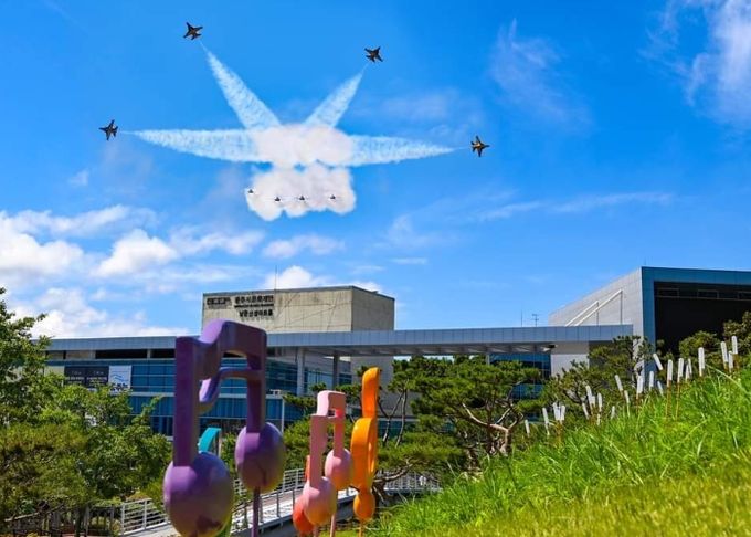 2024 세계관악컨퍼런스 광주, 사전 행사 블랙이글스 에어쇼 백미
