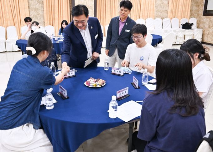 전진선 양평군수 대학생 아르바이트 참여자와 소통 간담회