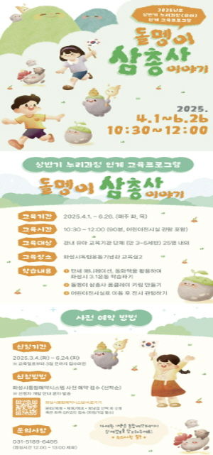 화성시독립운동기념관, 2025년 상반기 유아단체 교육프로그램 운영