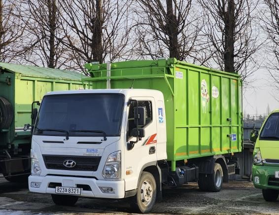 수원시 권선구, 청소차량 수직형 배출가스 배기관 설치