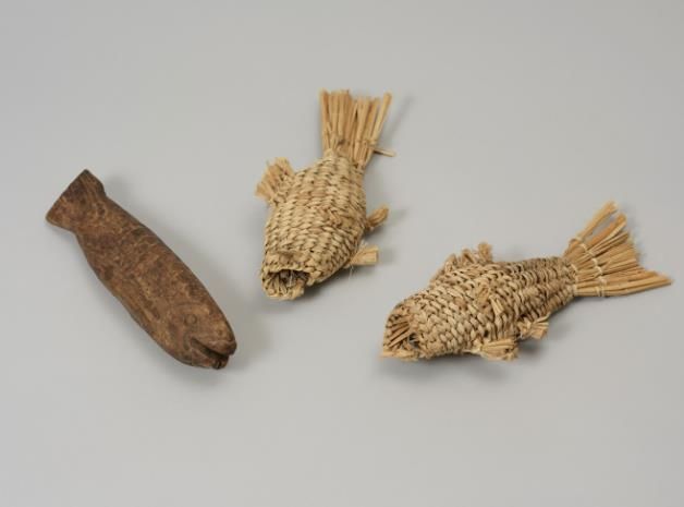 안산어촌민속박물관 소장품 ‘목어 가족’. 목어는 풍어제에서 사용하던 제례용 목어다.(사진=안산도시공사 제공)