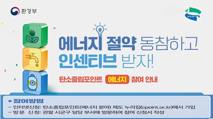 의정부시, 탄소중립포인트제 에너지 분야 참여 2천697세대에 3천111만 원 지급