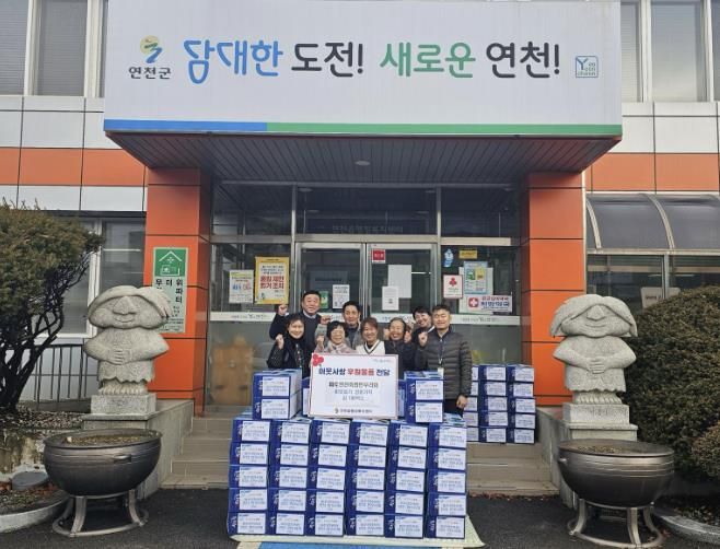 파주연천축협 한우리회, 연천읍 저소득 취약계층에 김 100박스 기부