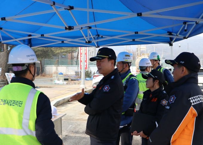 광명소방서, 신안산선 지하터널 공사현장 관서장 현장안전지도 실시