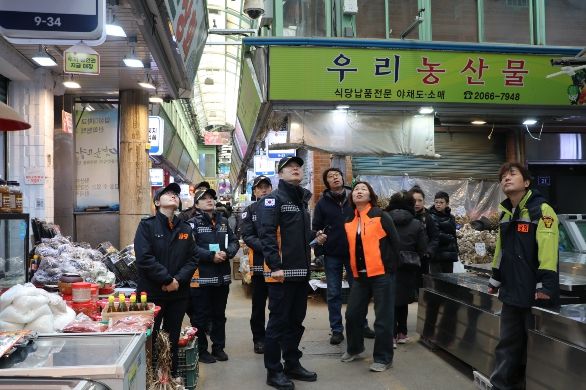 광명전통시장 관서장 현장안전지도