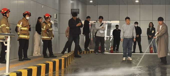 수원시 팔달구 매산동, 매산복합청사 실전형 합동소방훈련 실시