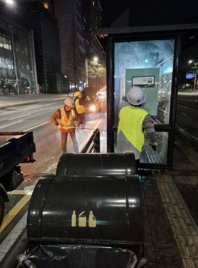 고양시 일산동구, 중앙로 BRT구간 버스승강장 환경정비 실시